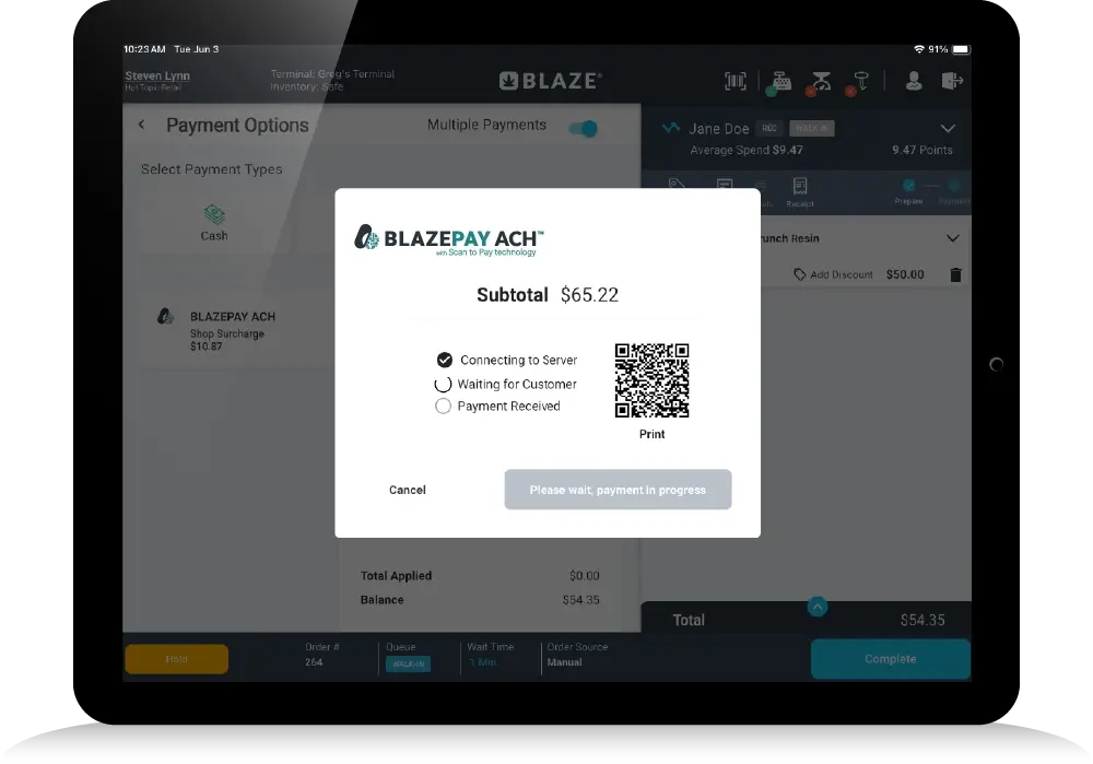 blazepay ach